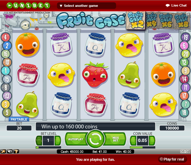 Netent Casinos Fruit Case Slot Machines