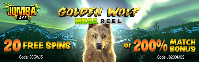 20 Free Spins on Golden Wolf Slot