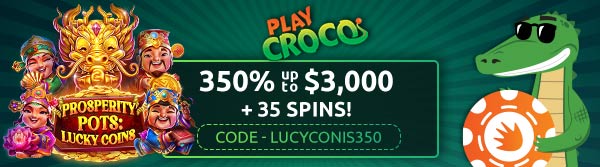 PlayCroco Casino 350% Free Bonus